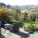 Terrasse Gite avec vue sur Salbert